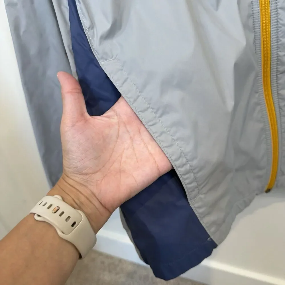 Columbia Youth Glennaker Rain Jacket Boys XL 18/20 Gray Blue Windbreaker Hooded